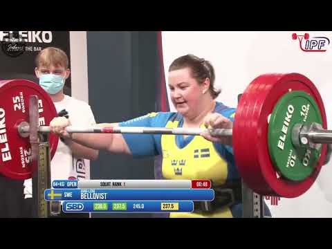 Anna-Lena Bellqvist - 4th Place 580kg Total - 84+kg Class 2021 IPF World Women's Classic