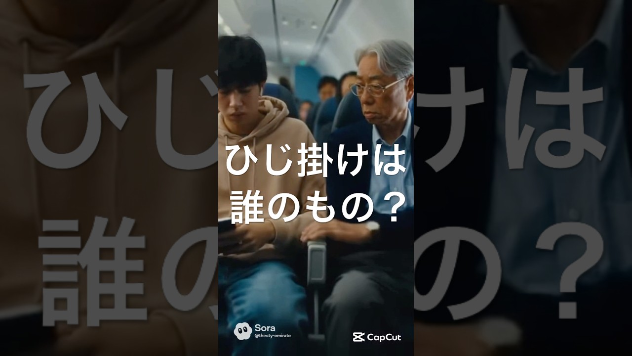 ひじ掛けは誰のもの？