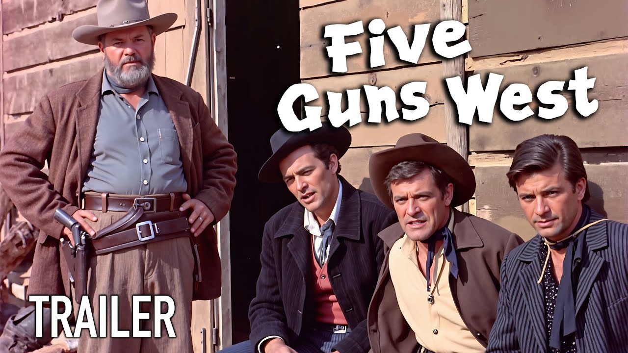 Miniature de la vidéo Five Guns West (1955) | Trailer - John Lund, Dorothy Malone du film 5 Fusils À l'Ouest