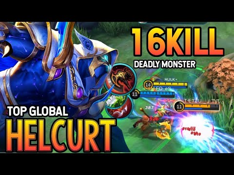 16Kill One Shot Build! Helcurt Best Build 2021 | Top Global Helcurt Gameplay | Mobile legends✓