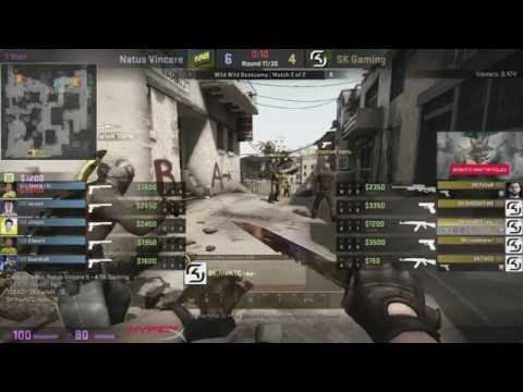 NAVi (Новый Состав) vs SK Showmatch CS GO map2 de dust2