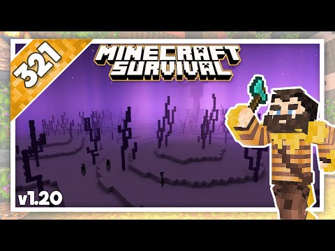 Minecraft Survival | Relaxing Builds - Chorus Flowers (No Commentary, Lofi) | Ep.321