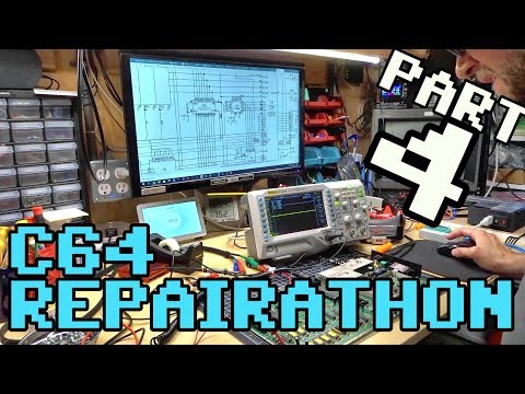 C64 Repairathon! Part 4 - Fixing the #1 machine and performing the "weak video fix"