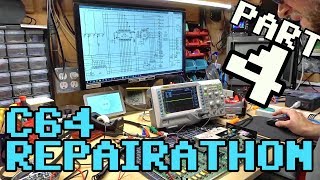C64 Repairathon! Part 4 - Fixing the #1 machine and performing the "weak video fix"