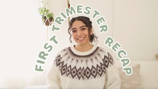 FIRST TRIMESTER RECAP | 1st time mom, testing positive before my missed period + pregnancy symptoms