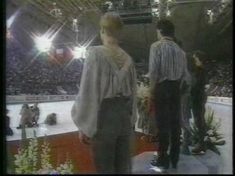 Medal Award Ceremony - 1991 World Figure Skating Championships, Free Dance