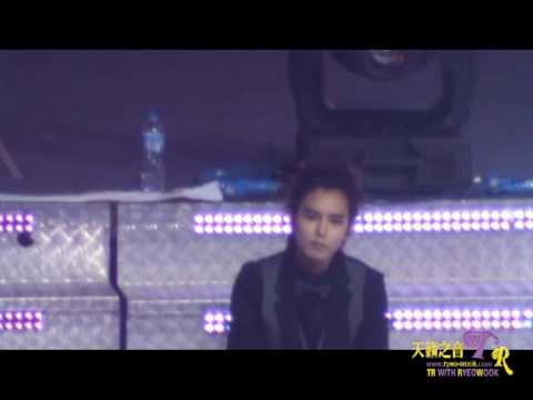 [TR天籁之音] 100306 Super Show 2 Shanghai Encore - Blue tomorrow - Ryeowook focus