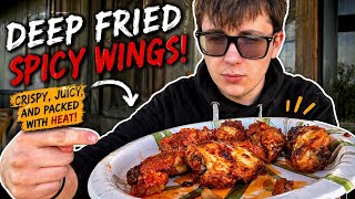 The BEST Honey Spicy Chicken Wings.