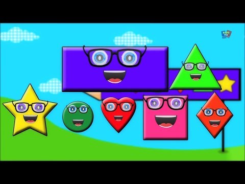 Formes chanson pour enfants comptines apprendre formes géométriques formes Shapes Song In French