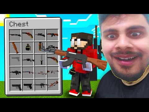 Pagalbachha Gaming - Playing Minecraft With Guns l Minecraft But There Are Guns l Minecraft Gun Mode l Minecraft