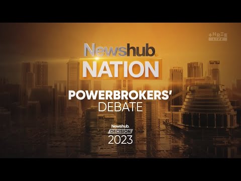 Three: Newshub Nation/Decision 2023 - Powerbrokers' Debate Graphic Montage [21st September 2023]