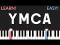 YMCA Village People EASY Piano Tutorial