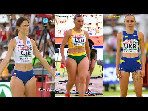 Volna, Petrokaite, and Listunova, Women's Long Jump 2025 #femaleathletes #womenslongjump