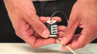 How to Reset Your Lewis N. Clark® Travel Sentry® Cable Lock (TSA40)