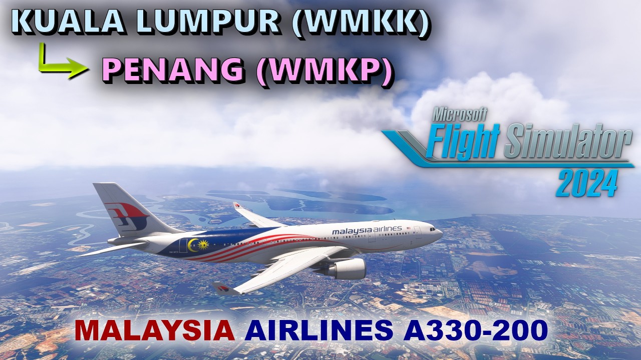 Malaysian domestic hop | Kuala Lumpur (WMKK) to Penang (WMKP) in Malaysia Airlines A330-200