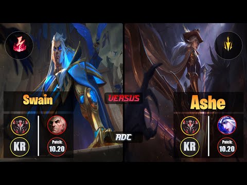 GrandMaster SWAIN [Electrocute] (ADC) VS  ASHE - Grandmaster KR Patch 10.20
