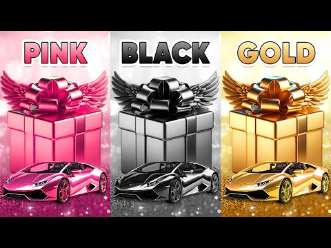 Choose Your Gift! 🎁 Pink, Black or Gold 💗🖤⭐️ How Lucky Are You? 😱