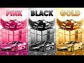 Choose Your Gift! 🎁 Pink, Black or Gold 💗🖤⭐️ How Lucky Are You? 😱