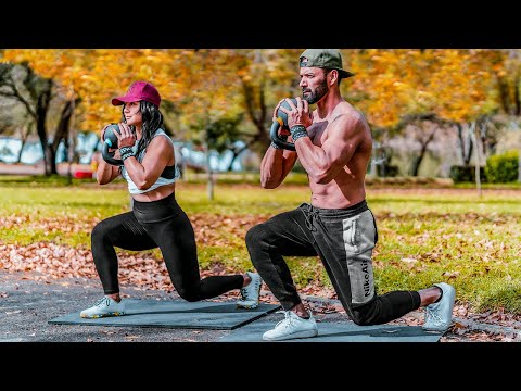 Beine und Gesäß zu Hause mit KBs Min 4 Min KETTLEBELL Tabata Workout