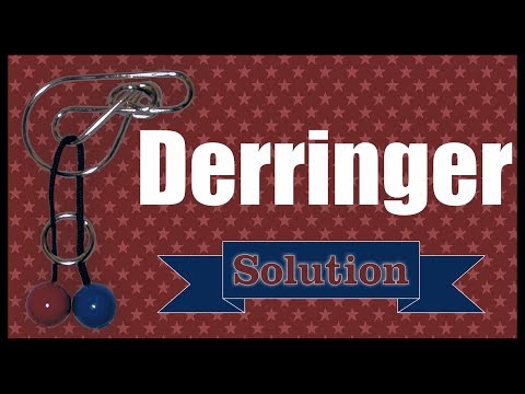 Solution for Derringer from Puzzle Master Wire Puzzles