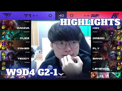 T1 vs AF - Game 1 Highlights | Week 9 Day 4 LCK Spring 2021 | T1 vs Afreeca Freecs G1 W9D4
