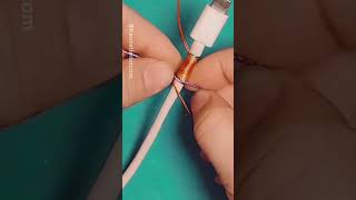 Download lagu LIFEHACK ‼️ TRICKS ON HOW TO REPAIR A DAMAGED CHARGER CABLE ❗ #shorts #lifehacks #amazing mp3