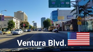 Dash Cam Tours 🚘: Driving on Ventura Blvd in San Fernando Valley, Los Angeles, California, USA