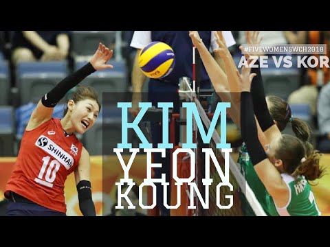 18.09.30 EVERY POINT OF KIM YEON KOUNG 19pts. Azerbaijan VS Korea FIVBWOMENSWCH HIGHLIGHTS