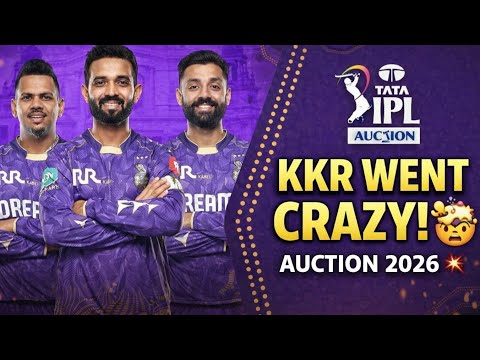 KKR Went Crazy in Auction 2026 🤯 | KKR Auction Highlights IPL 2026 #cricket 