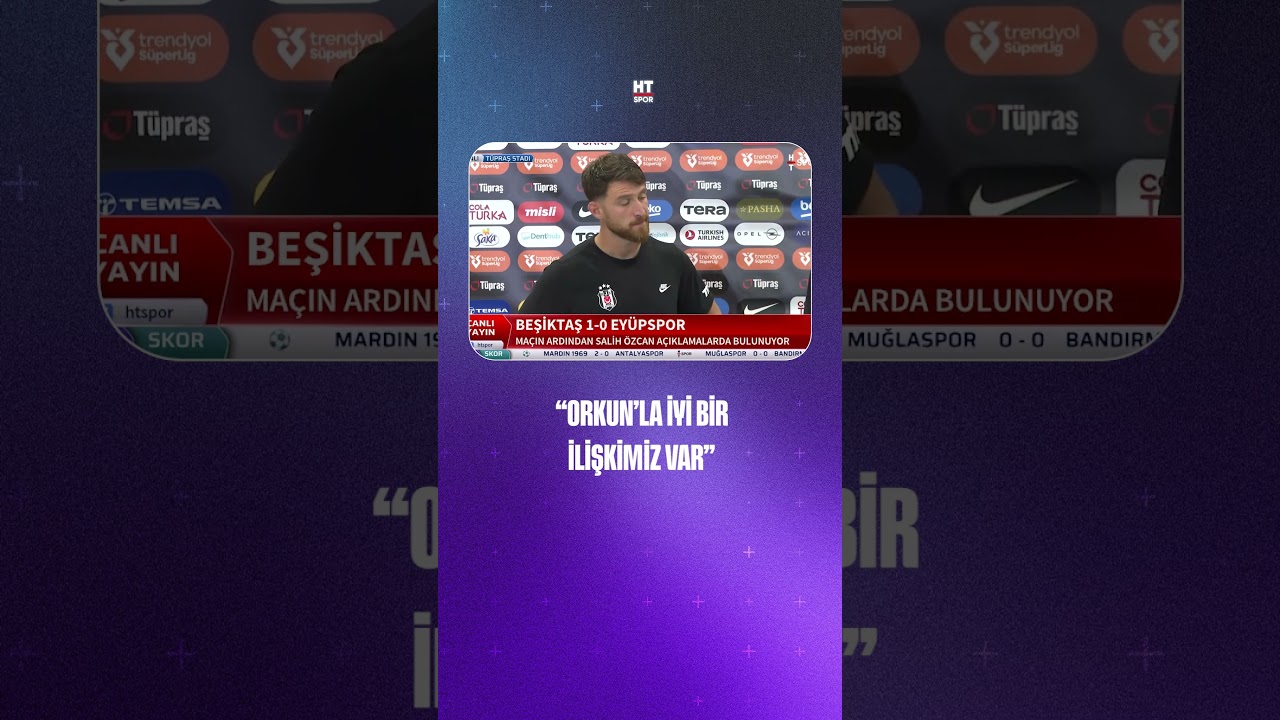 Salih Özcan: Orkun'la iyi bir ilişkimiz var, maçlarda aynı düşünüyoruz