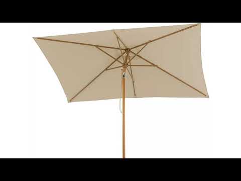 💡 Schneider Sonnenschirm Malaga, natur, 300x200 cm rechteckig 💡