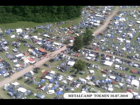 Metalcamp 2010 from the air Tolmin Slovenia