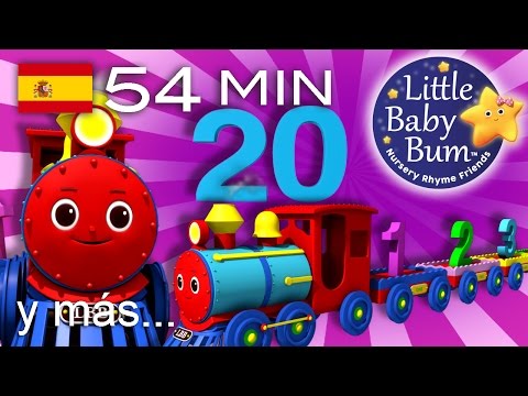 La canción del uno al veinte | El tren de los números | Y más canciones infantiles | ¡LittleBabyBum!