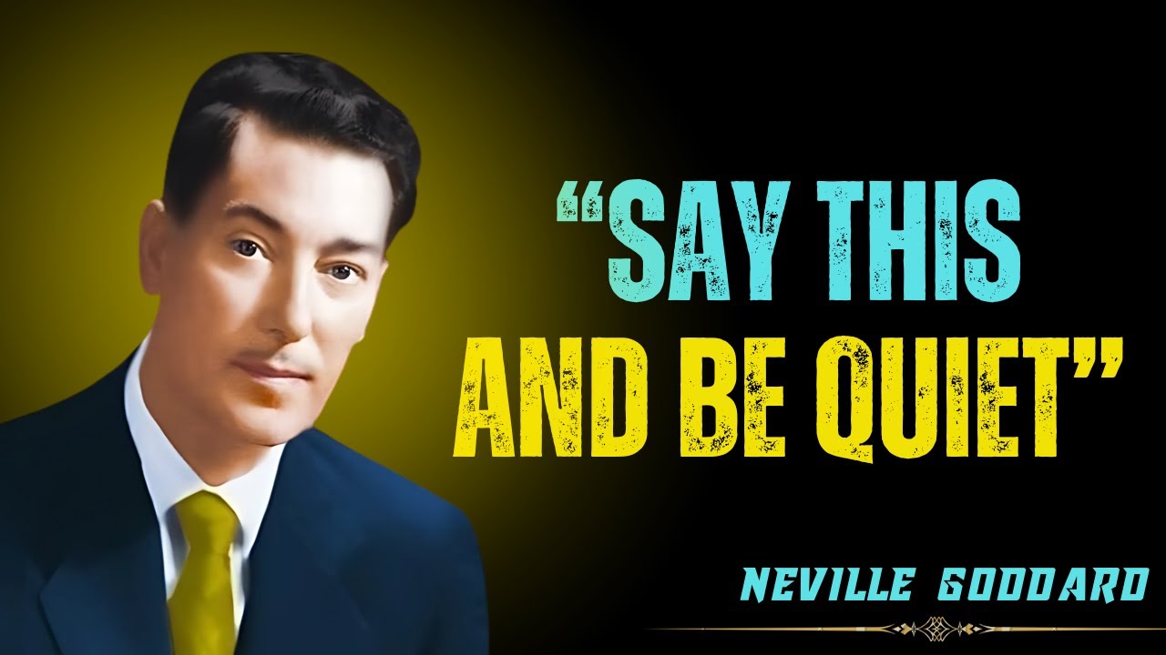 SAY These 2 WORDS, But Don't Tell Anyone ( Manifest Anything You Want ) | Neville Goddard Speech