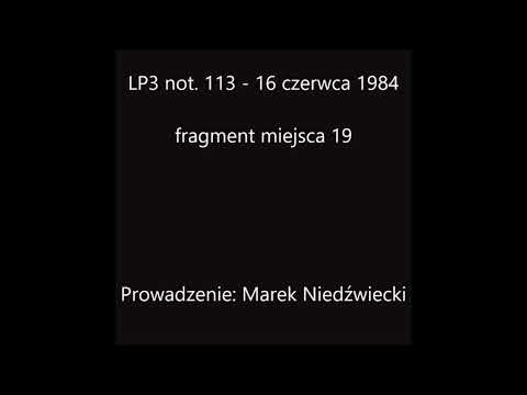 Lista Przebojów Programu Trzeciego - fragment notowania 113 (16 czerwca 1984)