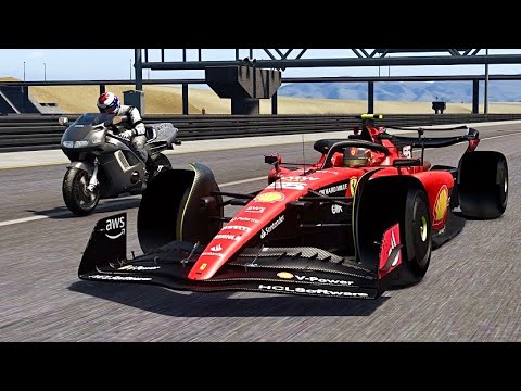 Ferrari F1 2023 vs 800 HP Honda NR750 - DRAG BATTLE - Special Stage Route X