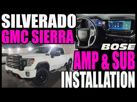 2019 -2024 CHEVY SILVERADO / GMC SIERRA / DURAMAX - AMP AND SUB INSTALL