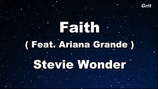 Faith feat. Ariana Grande - Stevie Wonder Karaoke 【With Guide Melody】 Instrumental