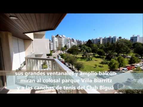Alquila Apto. de 200m2 sobre el Parque Villa Biarritz, 3 dorm+servicio, garaje