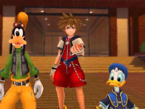 Kingdom Hearts II, English cutscene: 105 - The King Enters! - HD 720p