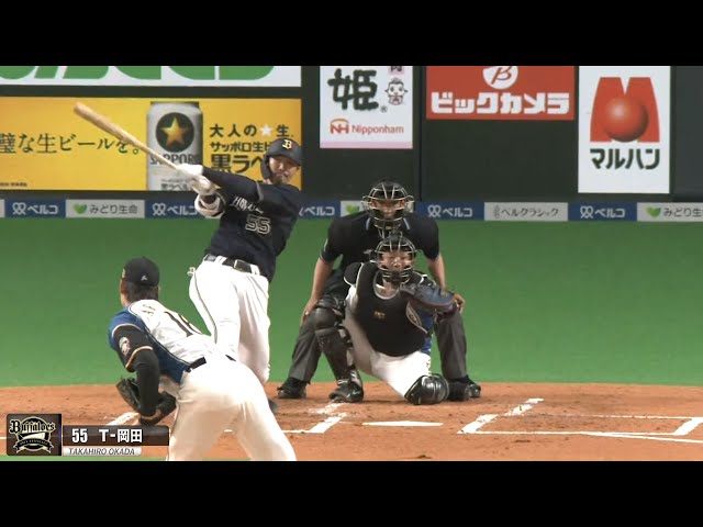 バファローズ・T-岡田 静寂の中響く轟砲 マルチアングルで!! 2020/2/29 F-B