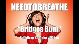 NEEDTOBREATHE &quot;Bridges Burn&quot; BackDrop Christian Karaoke