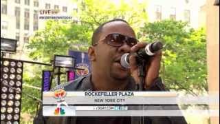 Bobby Brown performs &quot;Don&#39;t Let Me Die&quot; live on Today Show at Rockefeller plaza