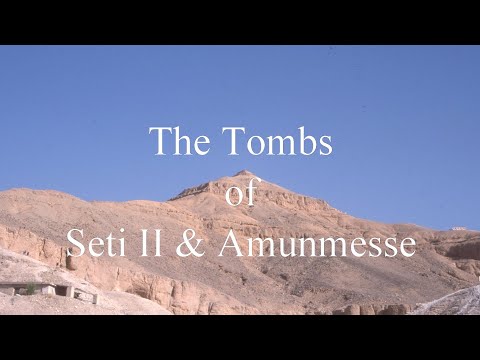 The Tombs of Seti II & Amunmesse, Egypt, North Africa
