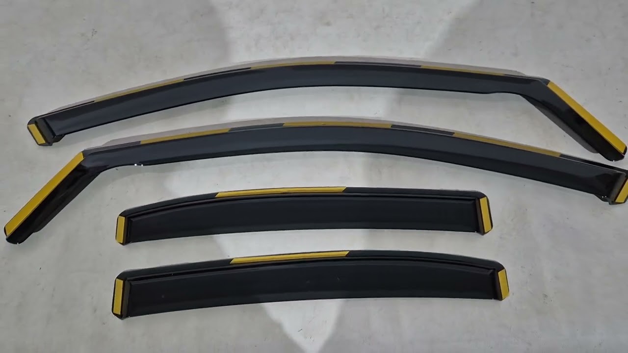 Mercedes C-klasse W205 2014–2021 Vindafvisere, in-channel Niken Luxury (4 stk) Video 1