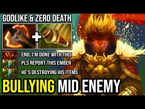 EPIC PRO MID Monkey King Made Enemy Destroying Items with Ganking Like a Boss GODLIKE DotA 2