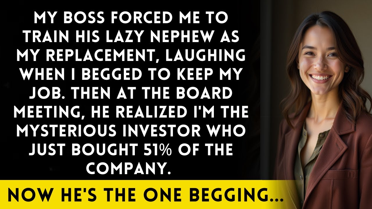 Boss Replaced Me With His Nephew, Laughing At My Protest. Then The Board Meeting Changed Everything.