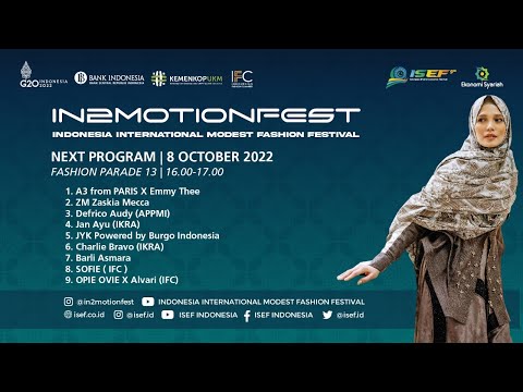[Live Stream] INDONESIA INTERNATIONAL MODEST FASHION FESTIVALIN2MOTIONFEST - Fashion Parade 13