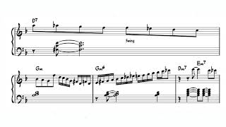Israel − Bill Evans Transcription from Explorations