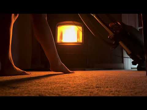 8 HOUR Kenmore Vacuuming in a Cozy Night Atmosphere | ASMR with Harman Pellet Stove for Deep Sleep